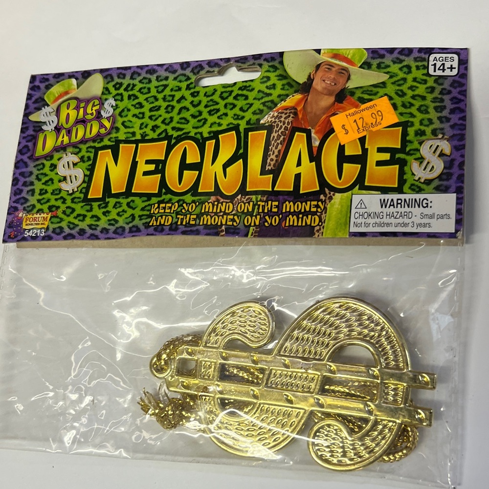 Gold Dollar Money Necklace